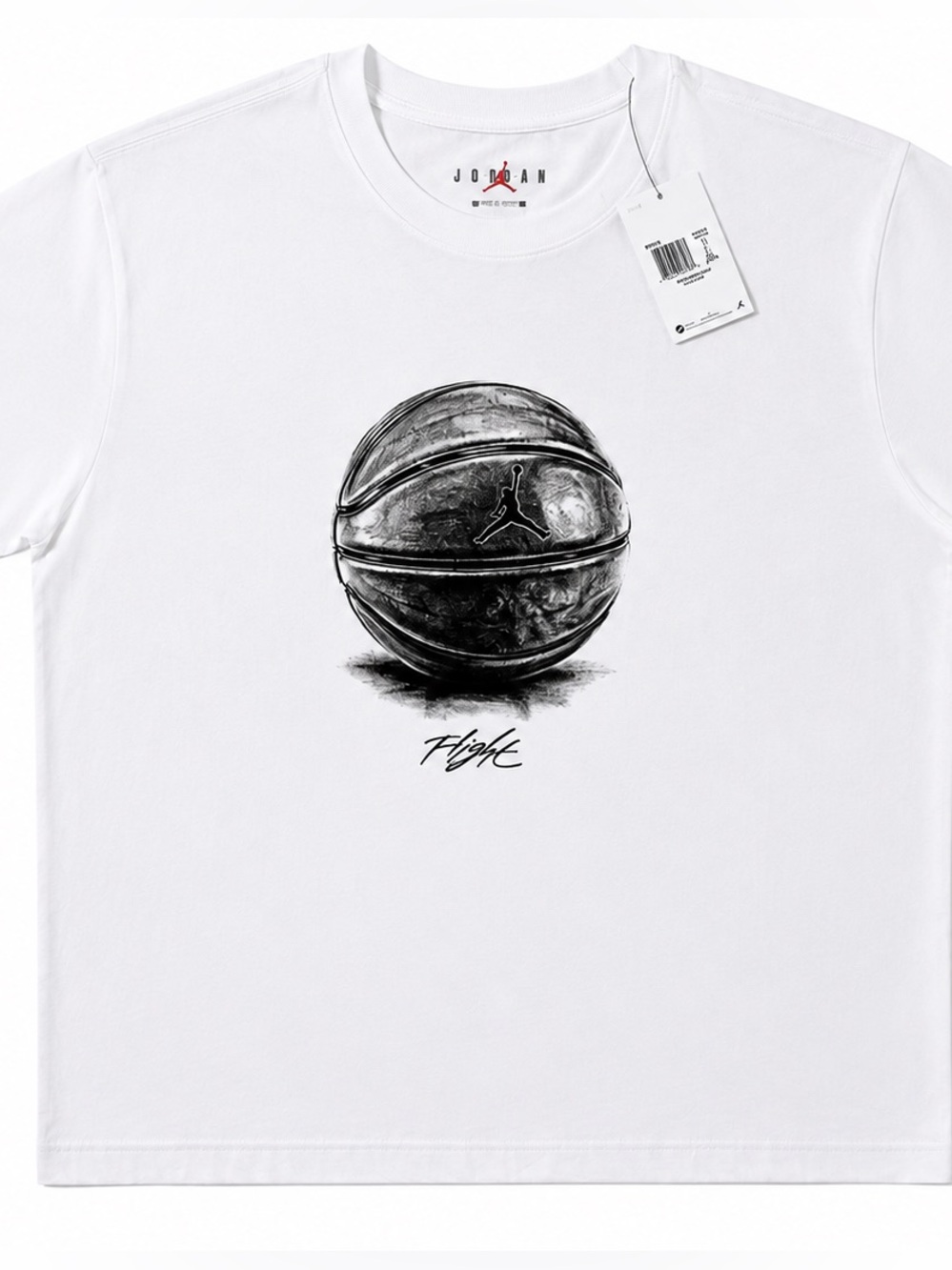 NWT Jordan Flight Graphic T-Shirt White Men's Large Basketball Streetwear XXL